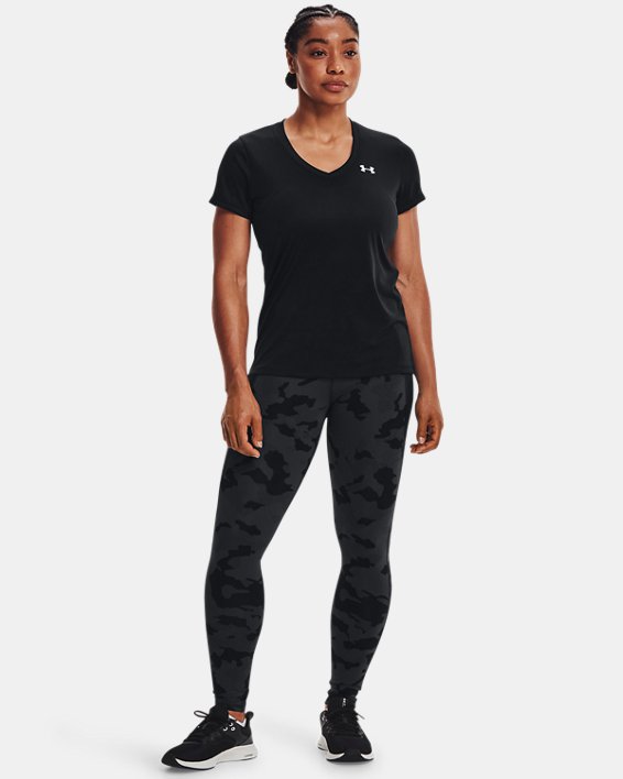 Women's UA Reflect Printed Full-Length Leggings, Black, pdpMainDesktop image number 2